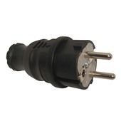 Вилка каучук BК1-1402-2031 UPS 220V 16А пряма ІР44