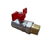 Кран американка ф25 (м)  S.T.A. Преміум нікель (6шт/уп)