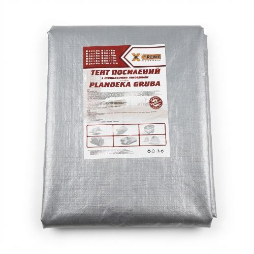 Тент будівельний 8*12 сірий 80г/м2 (3шт)