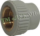 Муфта поліпр. ф25-1/2" вн.
