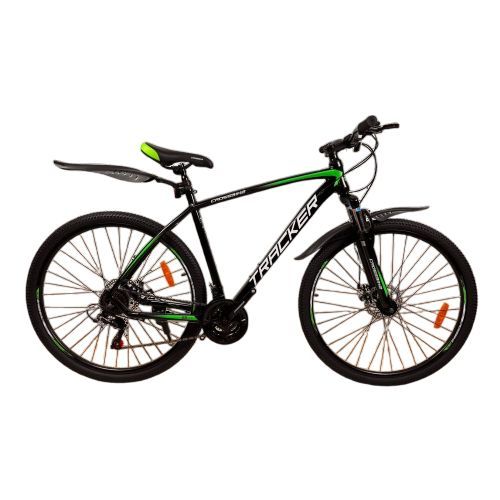 Велосипед 29 CrossBike Tracker 21" чорно-зелений