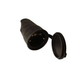 Гніздо каучук DE-PA з/з з кришкою чорне 338002 (30/240уп)
