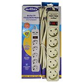 Мережевий фільтр Svittex SV-023 + USB 1.8м