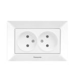 Розетка Panasonic 2вн. біла WNTC0204-2WH (10шт/уп)